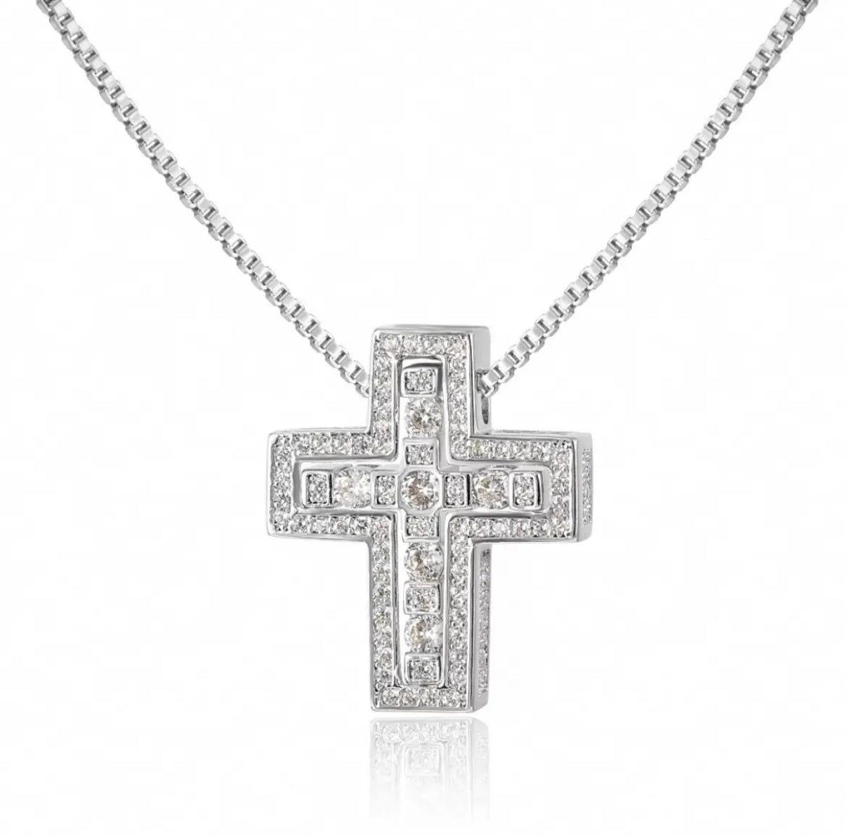 【Ice96】Infinity Cross Necklace