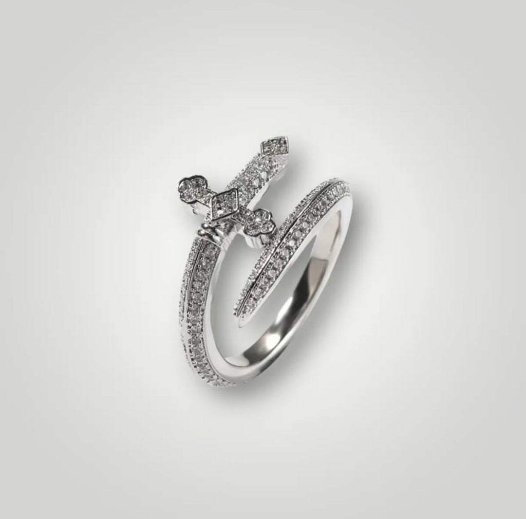 【Ice15】Iced Out Sword Ring