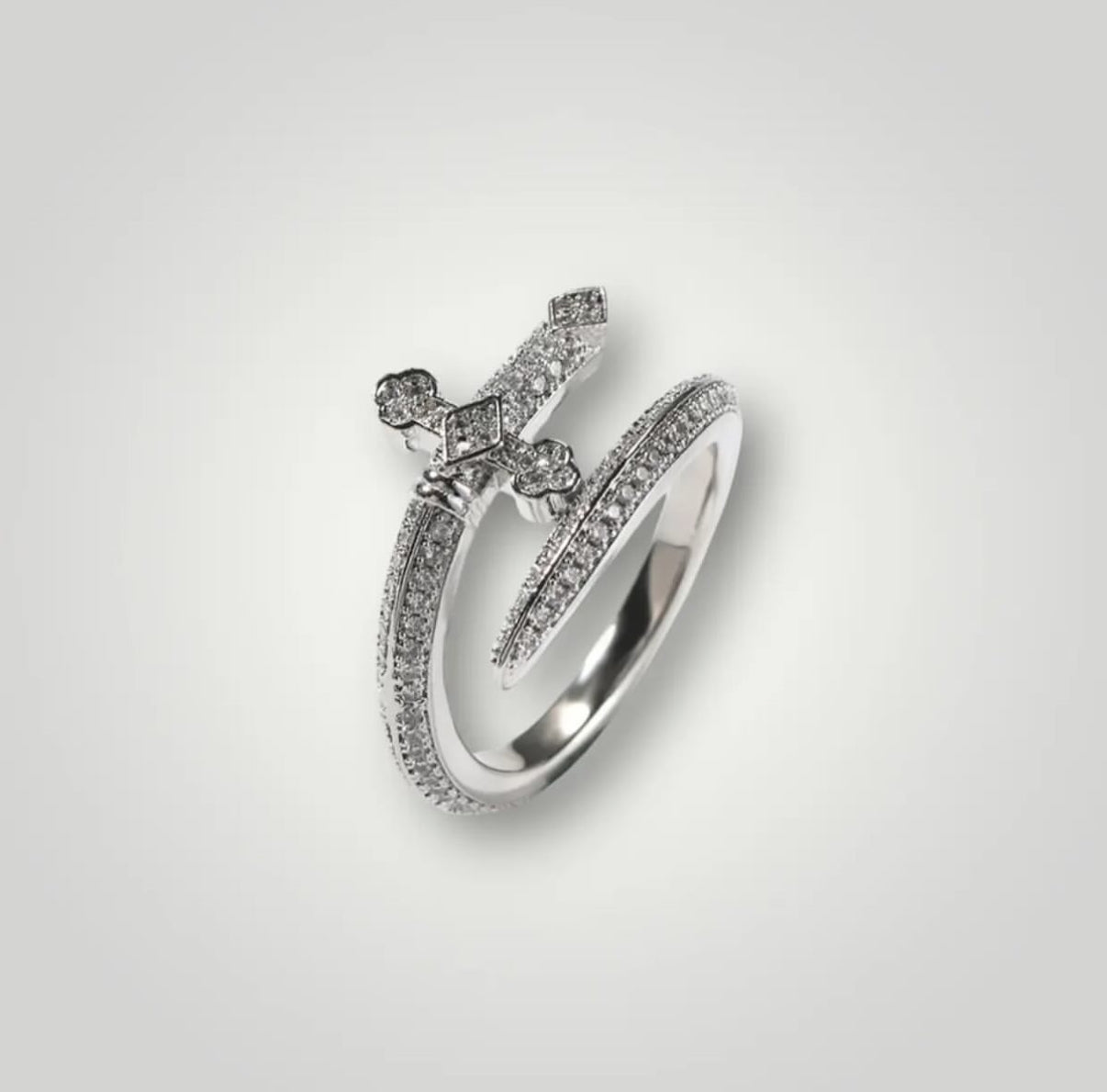 【Ice15】Iced Out Sword Ring