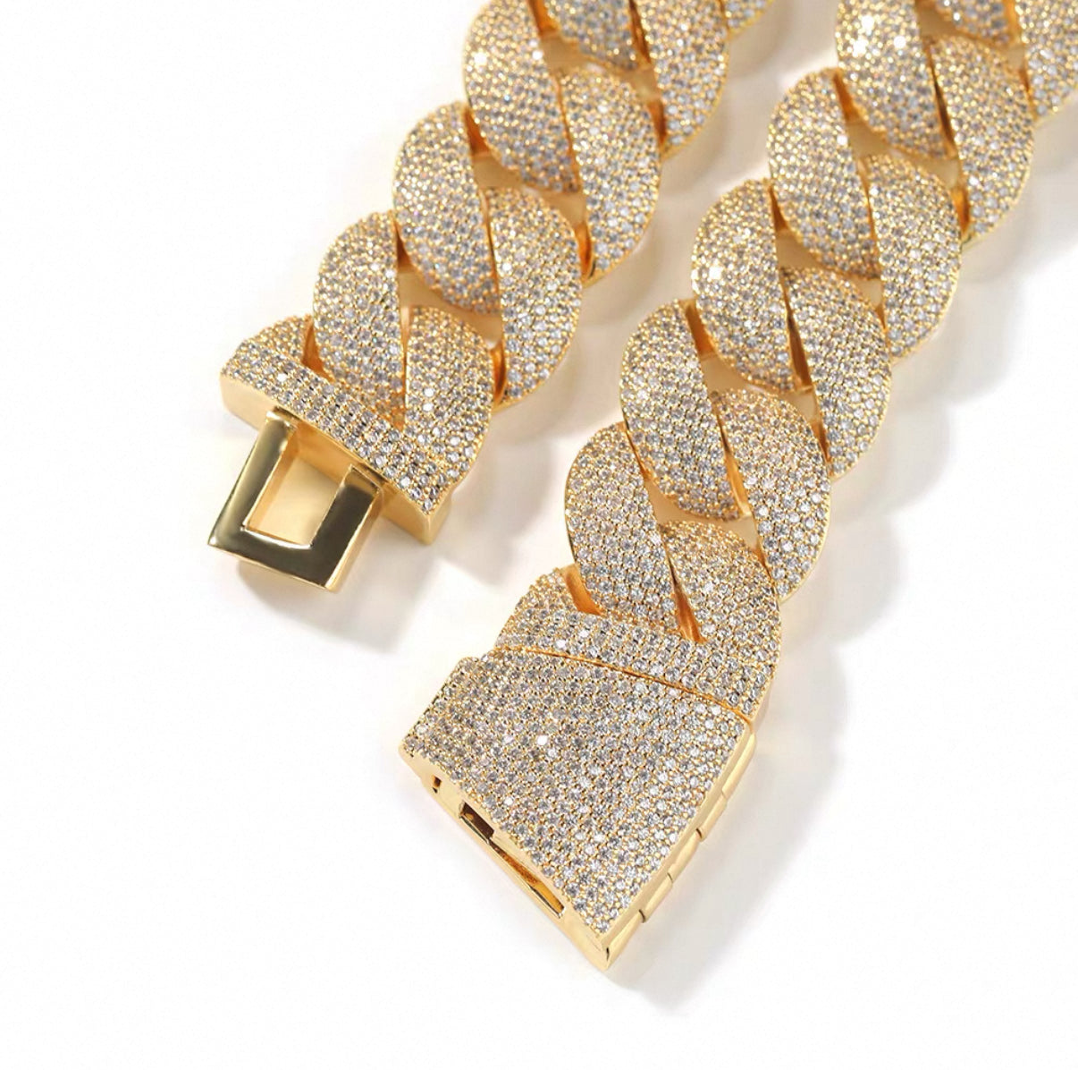【Ice105】Iced Out Miami Cuban Chain Bracelet (24mm)