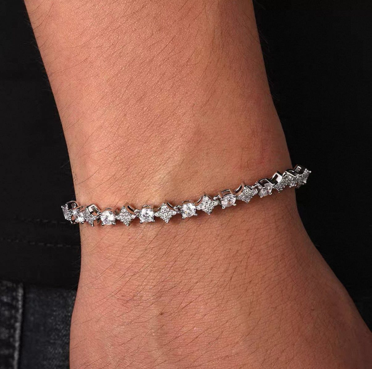 【Ice141】Starry Tennis Chain Bracelet