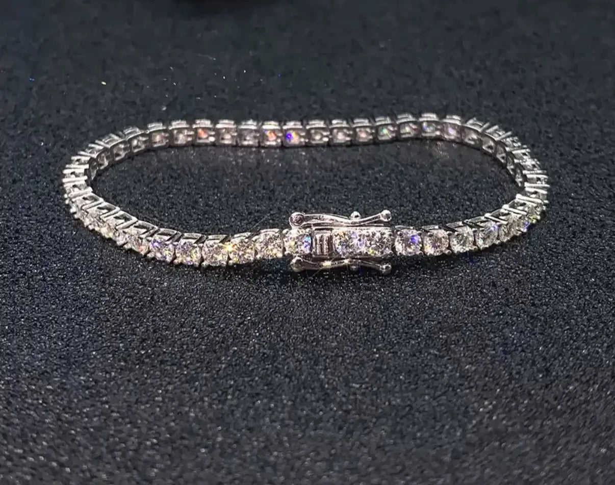 【Ice86】Tennis Chain Bracelet【Moissanite/6mm】