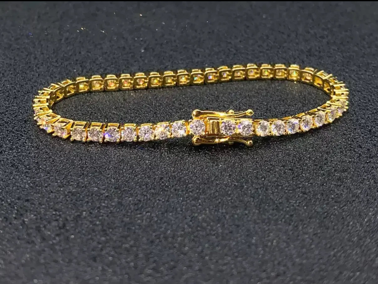 【Ice83】Tennis Chain Bracelet【Moissanite/3mm】