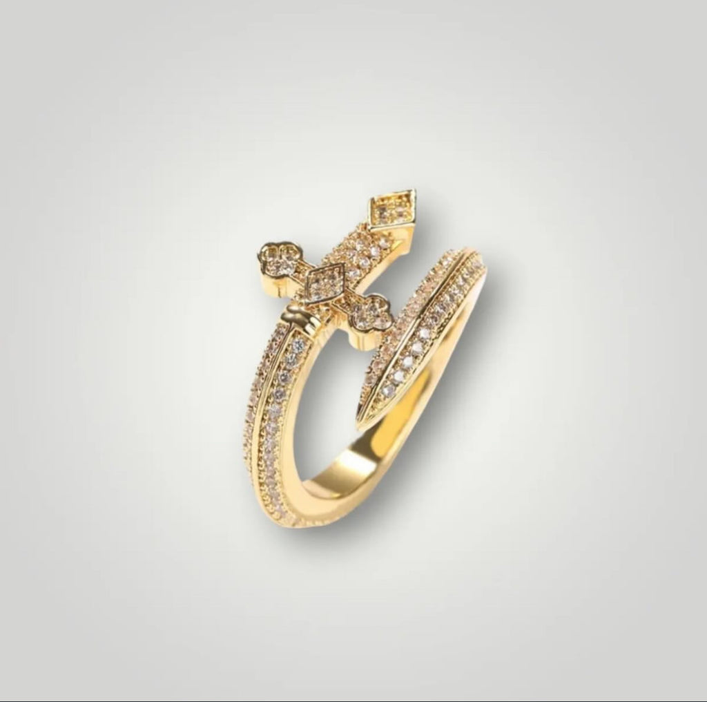 【Ice15】Iced Out Sword Ring