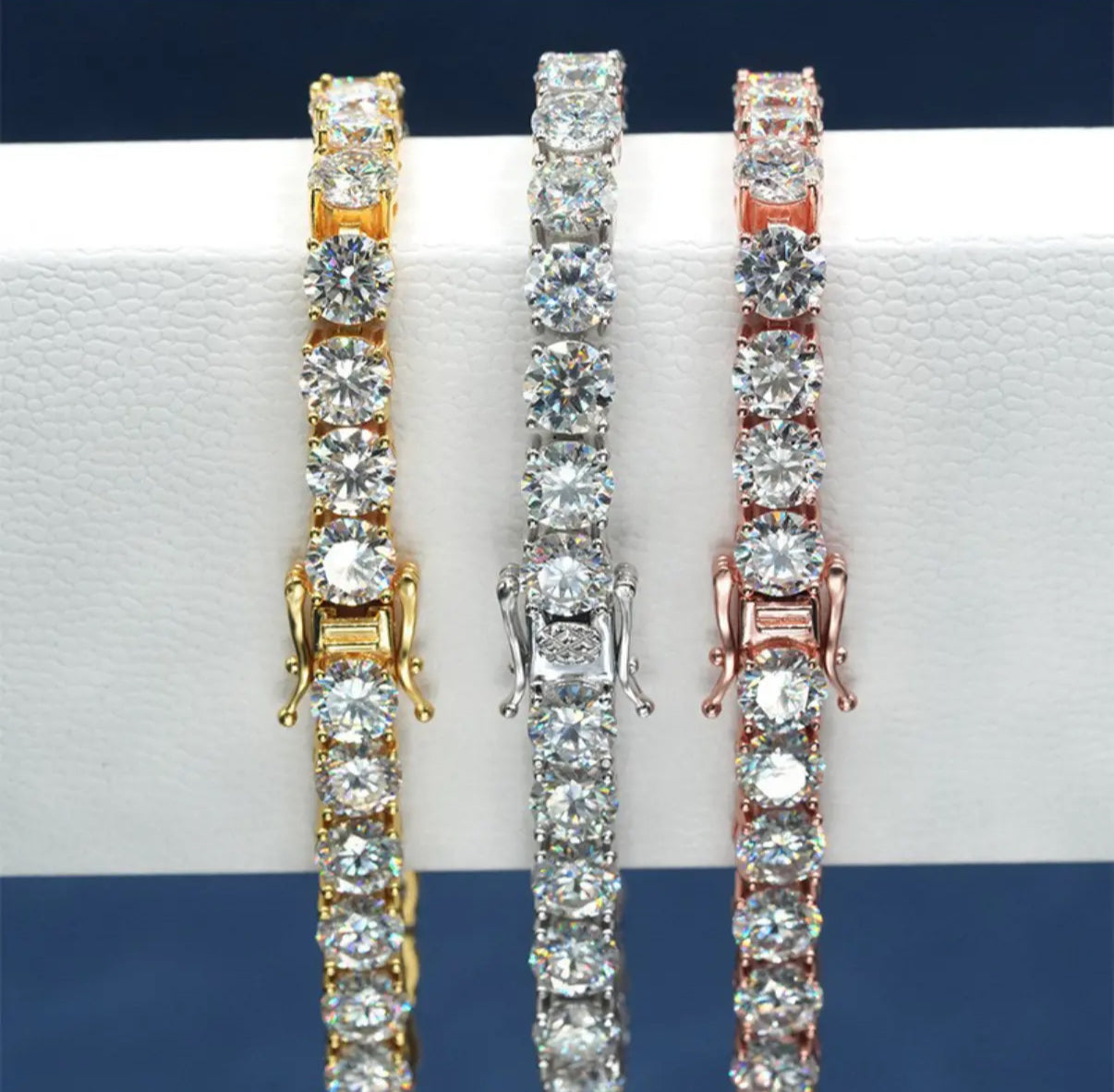 【Ice83】Tennis Chain Bracelet【Moissanite/3mm】