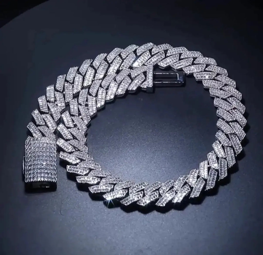 【Ice48】Iced Out Miami Cuban Chain Necklace(20mm)