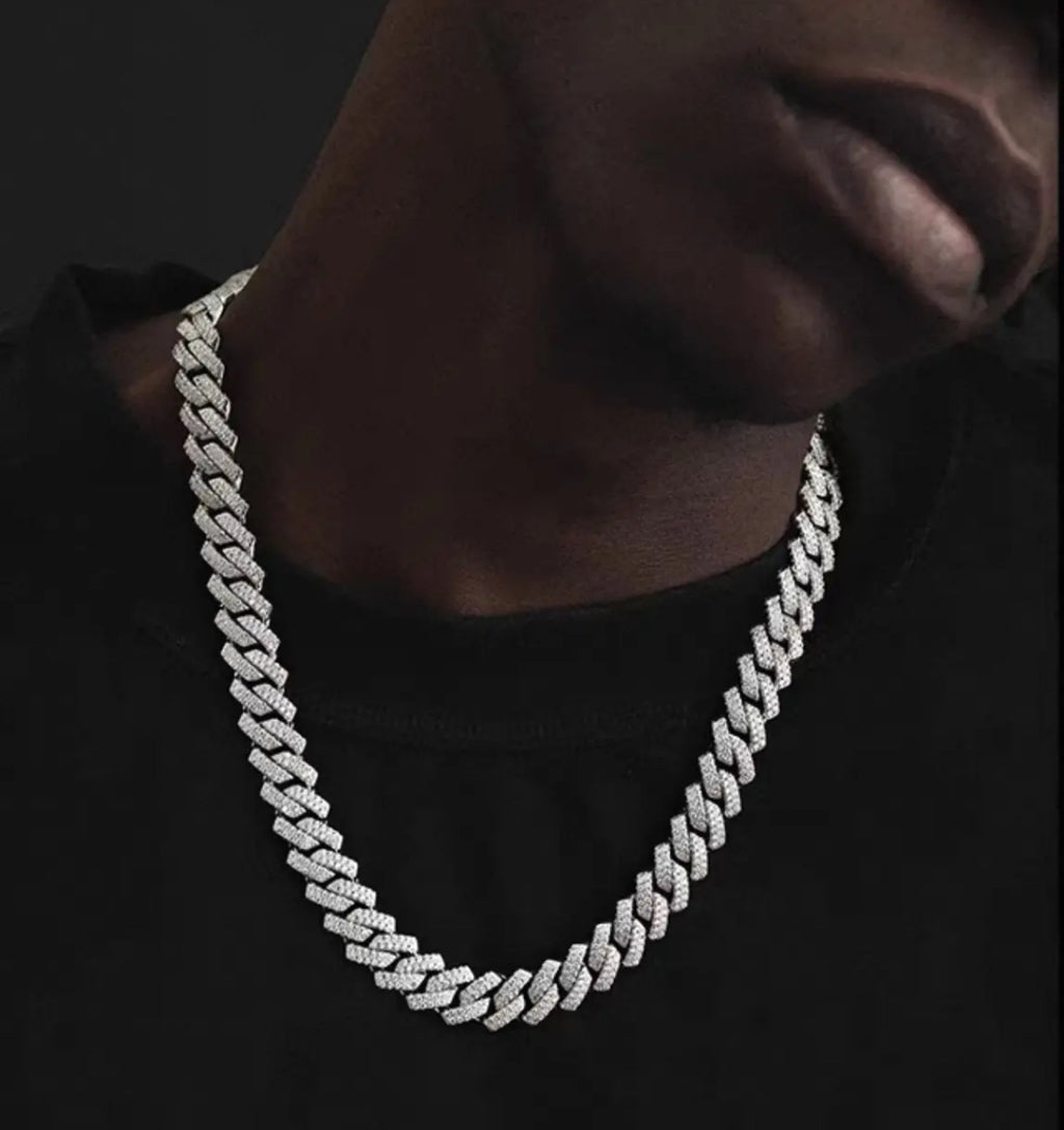【Ice54】Iced Out Miami Chain Necklace(14mm)