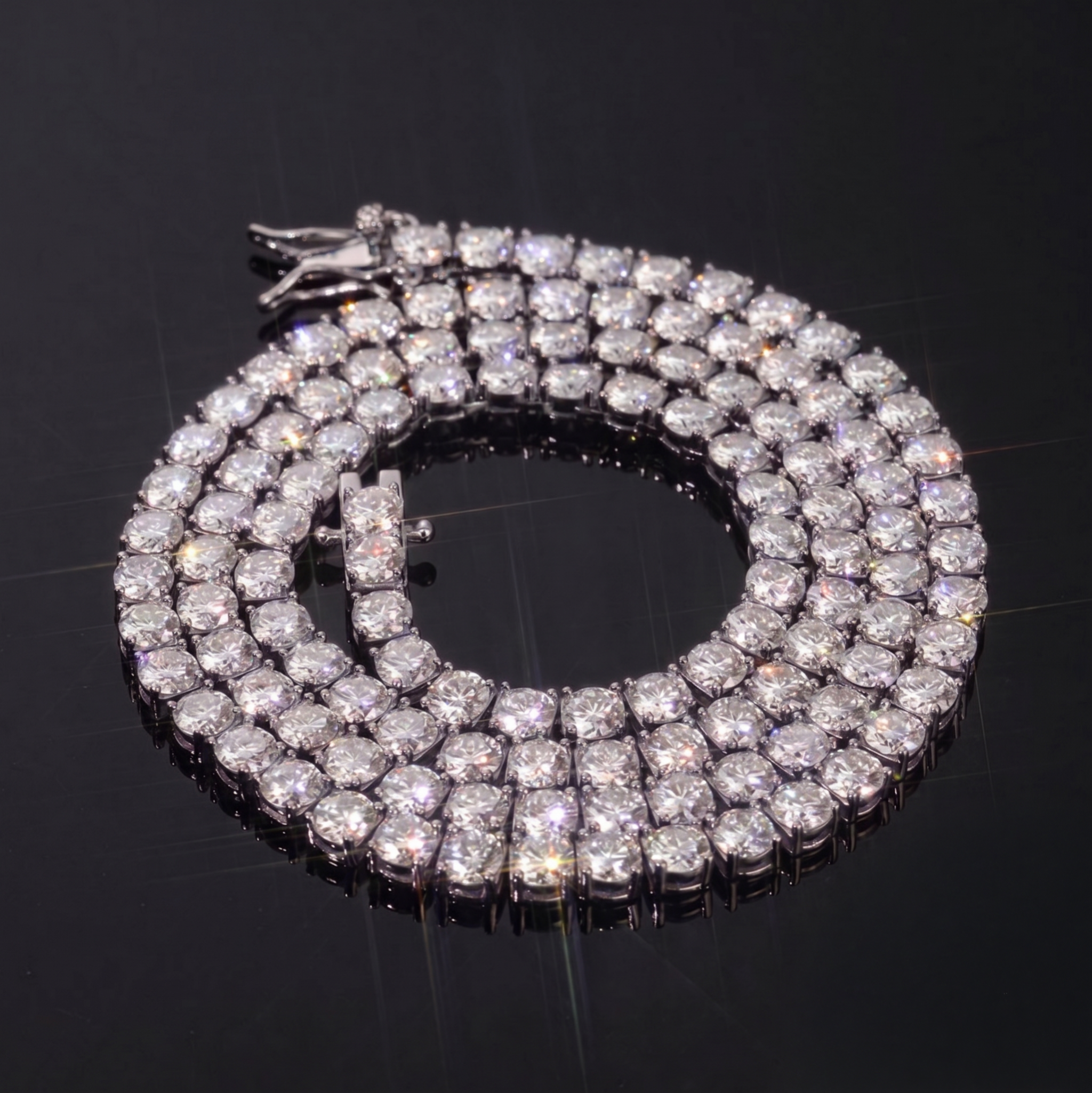 【Ice79】Tennis Chain Necklace【Moissanite/4mm】