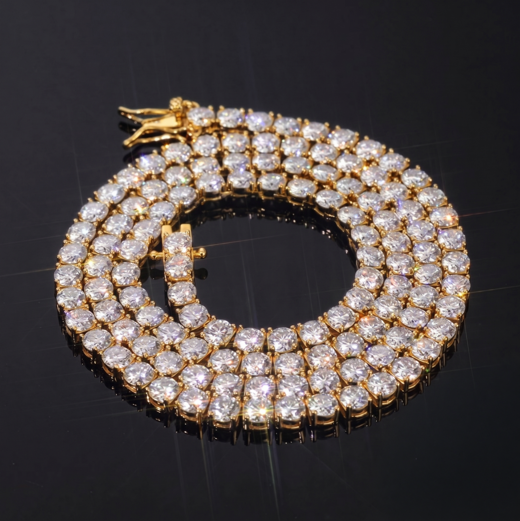 【Ice79】Tennis Chain Necklace【Moissanite/4mm】