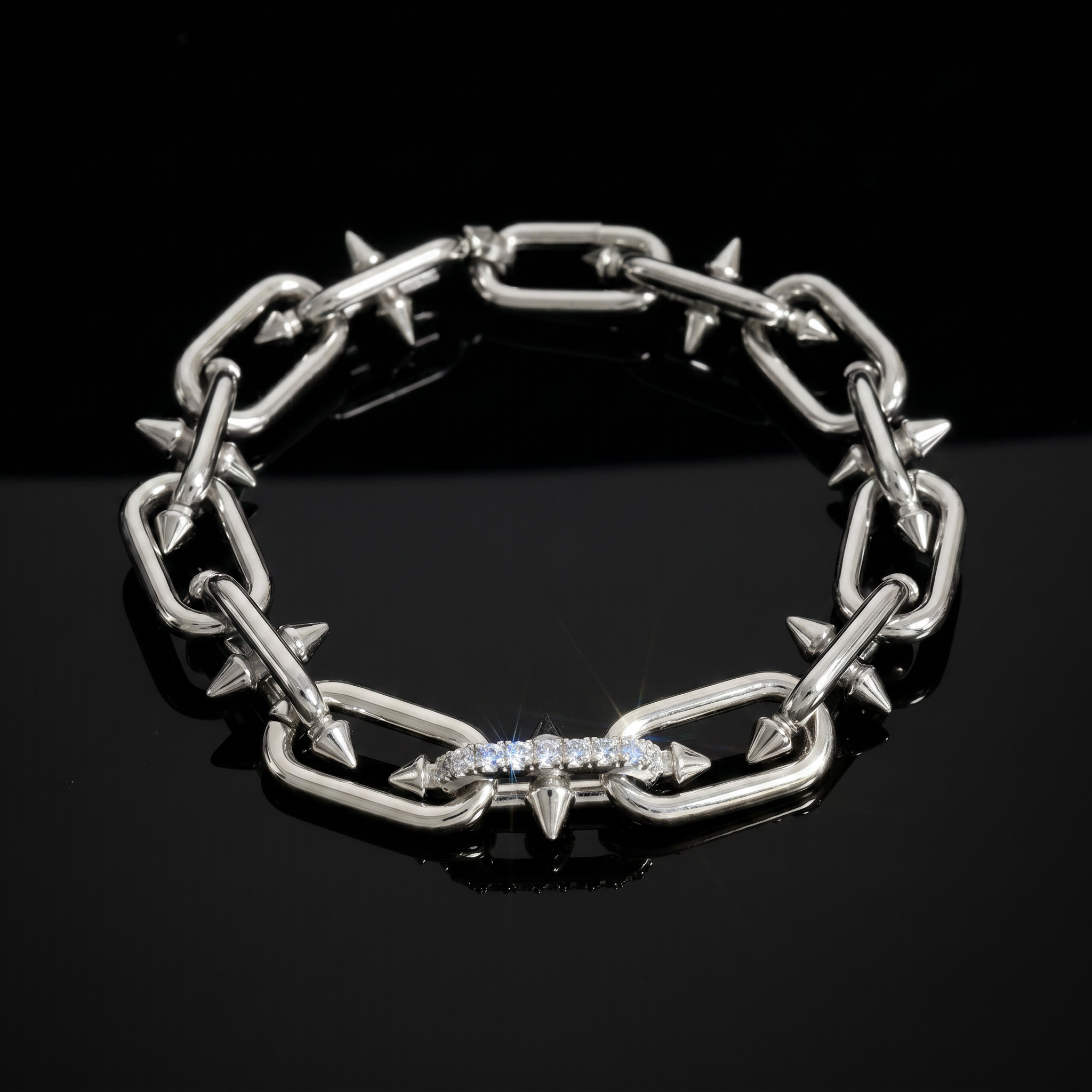 【Ice217】Barrel Link Chain Bracelet