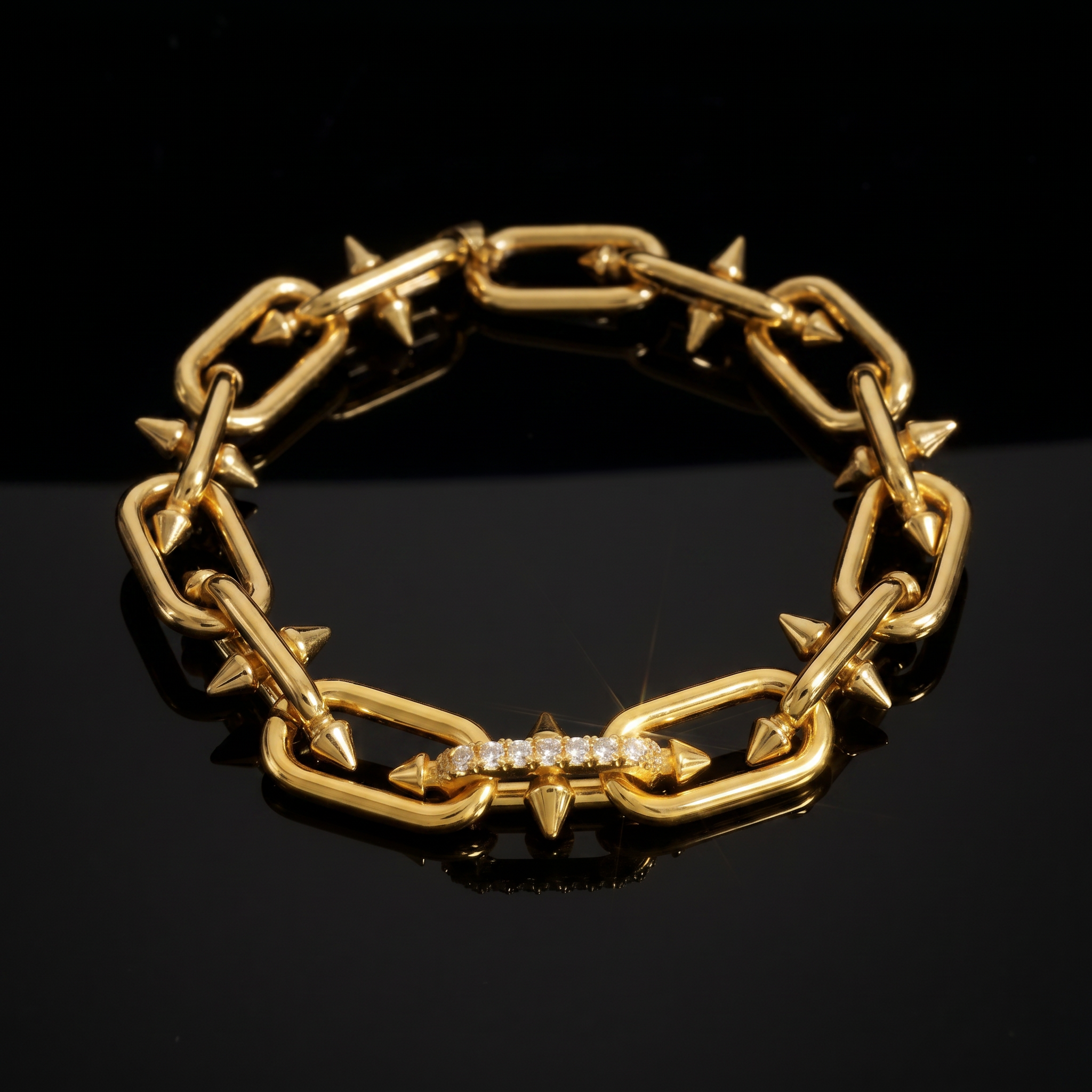 【Ice217】Barrel Link Chain Bracelet