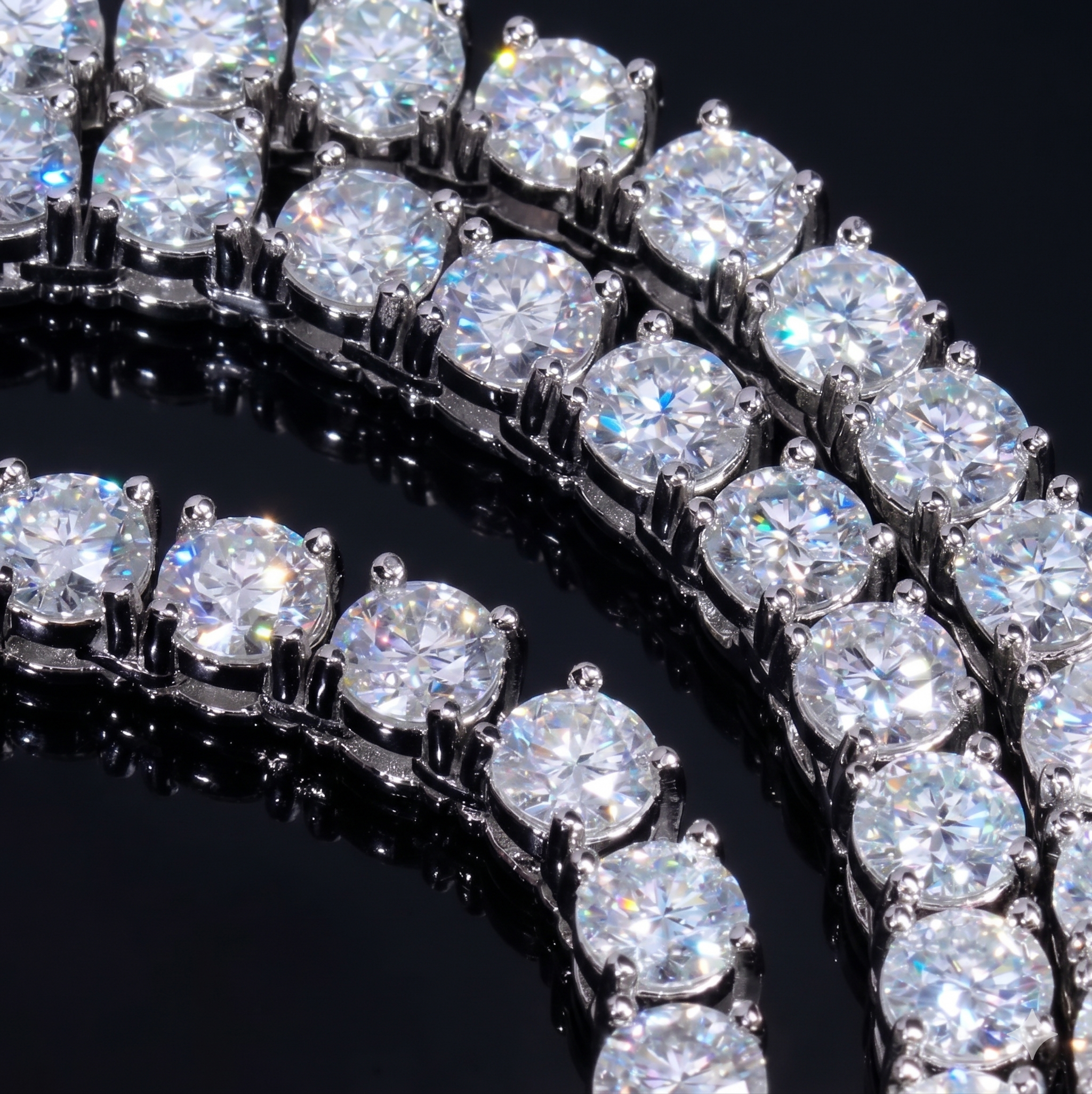 【Ice79】Tennis Chain Necklace【Moissanite/4mm】