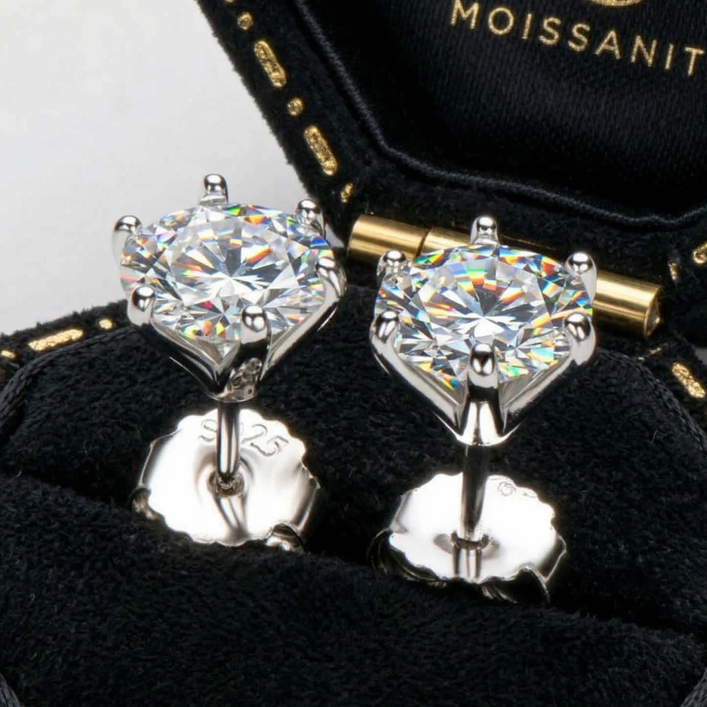 【Ice102】Aurora Shine Pierce【Moissanite】