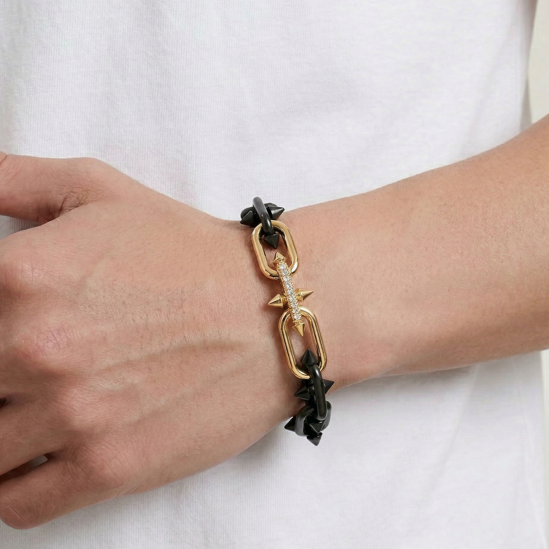 【Ice217】Barrel Link Chain Bracelet