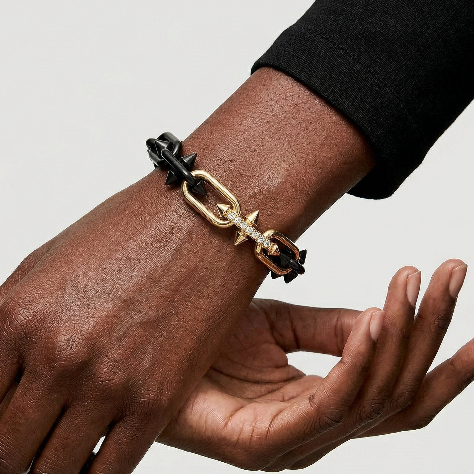 【Ice217】Barrel Link Chain Bracelet