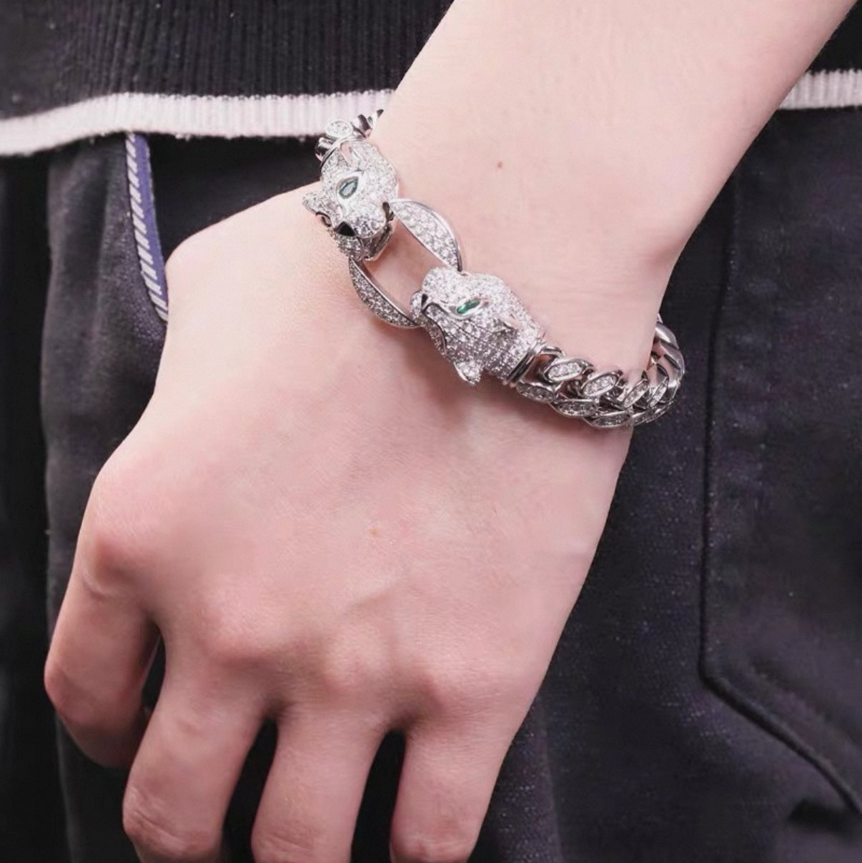 【Ice239】Panther Link Bracelet