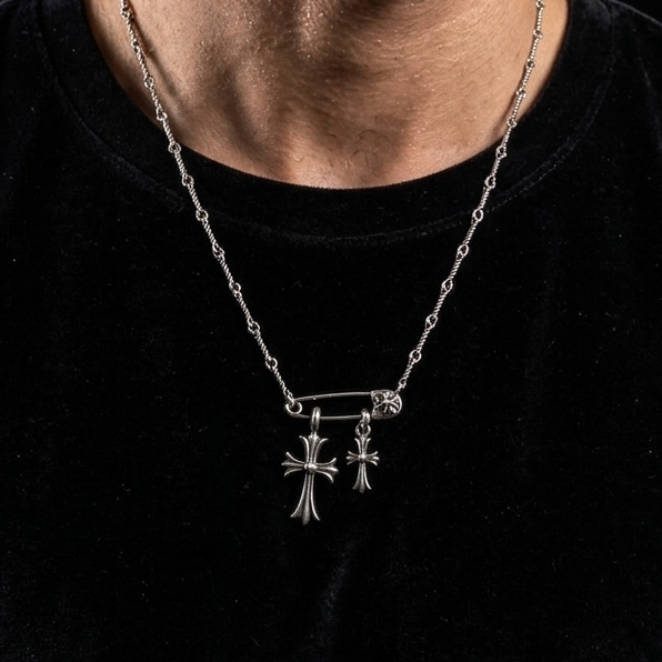 【Ice218】Luxury Cross Pin Necklace