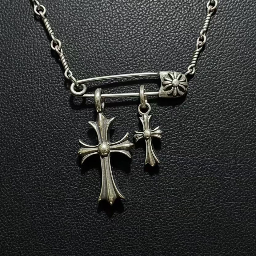 【Ice218】Luxury Cross Pin Necklace