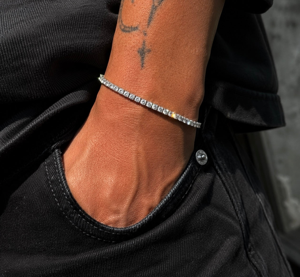 Ice83】Tennis Chain Bracelet【Moissanite/3mm】 – IceLuxe
