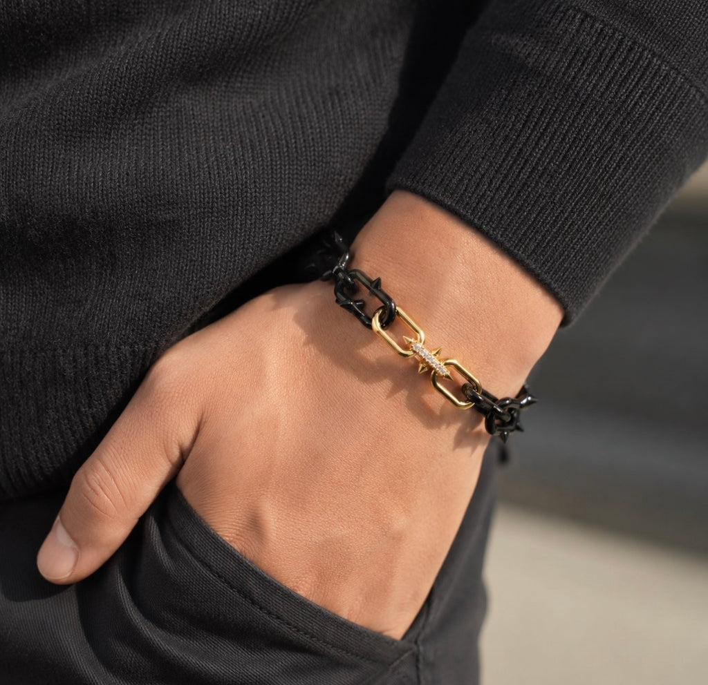 【Ice217】Barrel Link Chain Bracelet