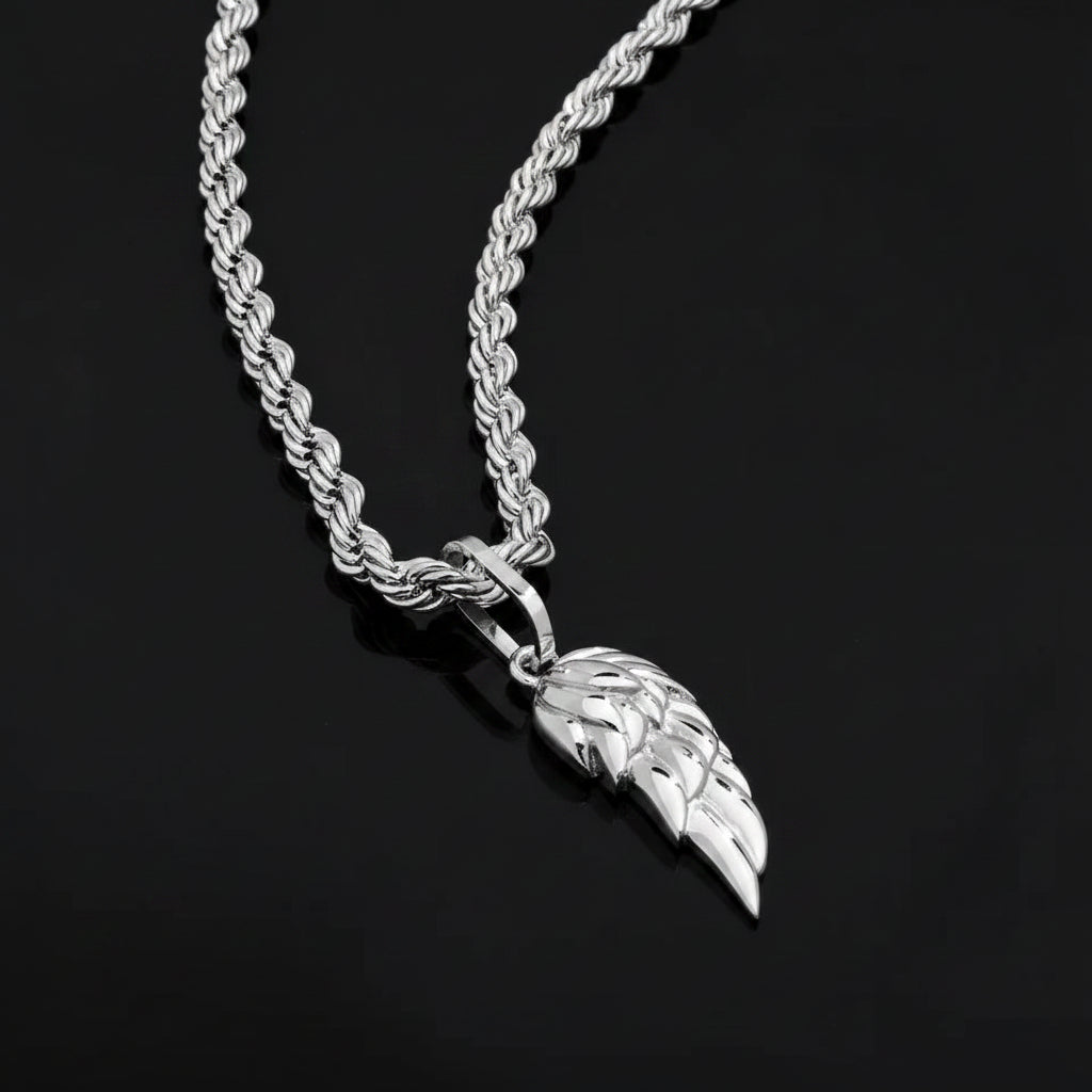 【Ice236】Feather Pendant Necklace