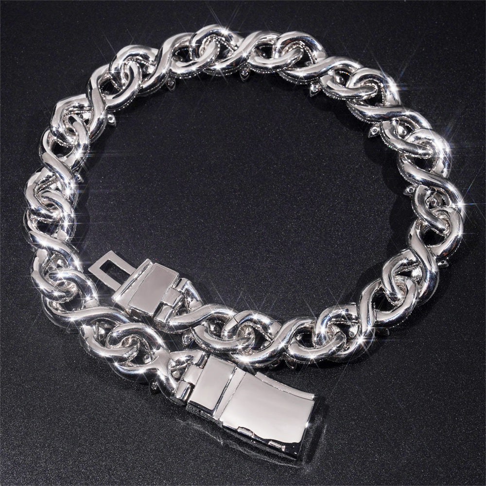 【Ice143】Iced Blossom Cuban Chain Necklace