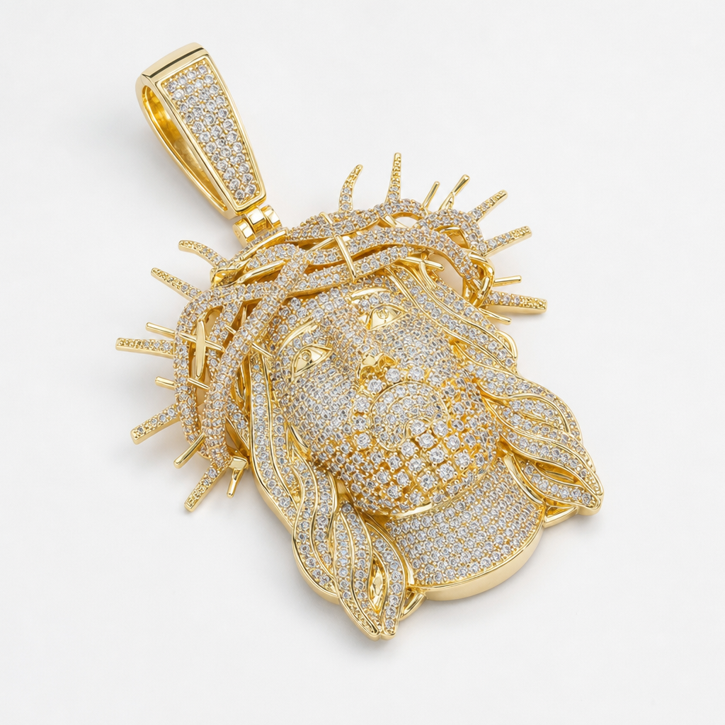 【Ice175】Iced Jesus Pendant 全体が分かる商品画像