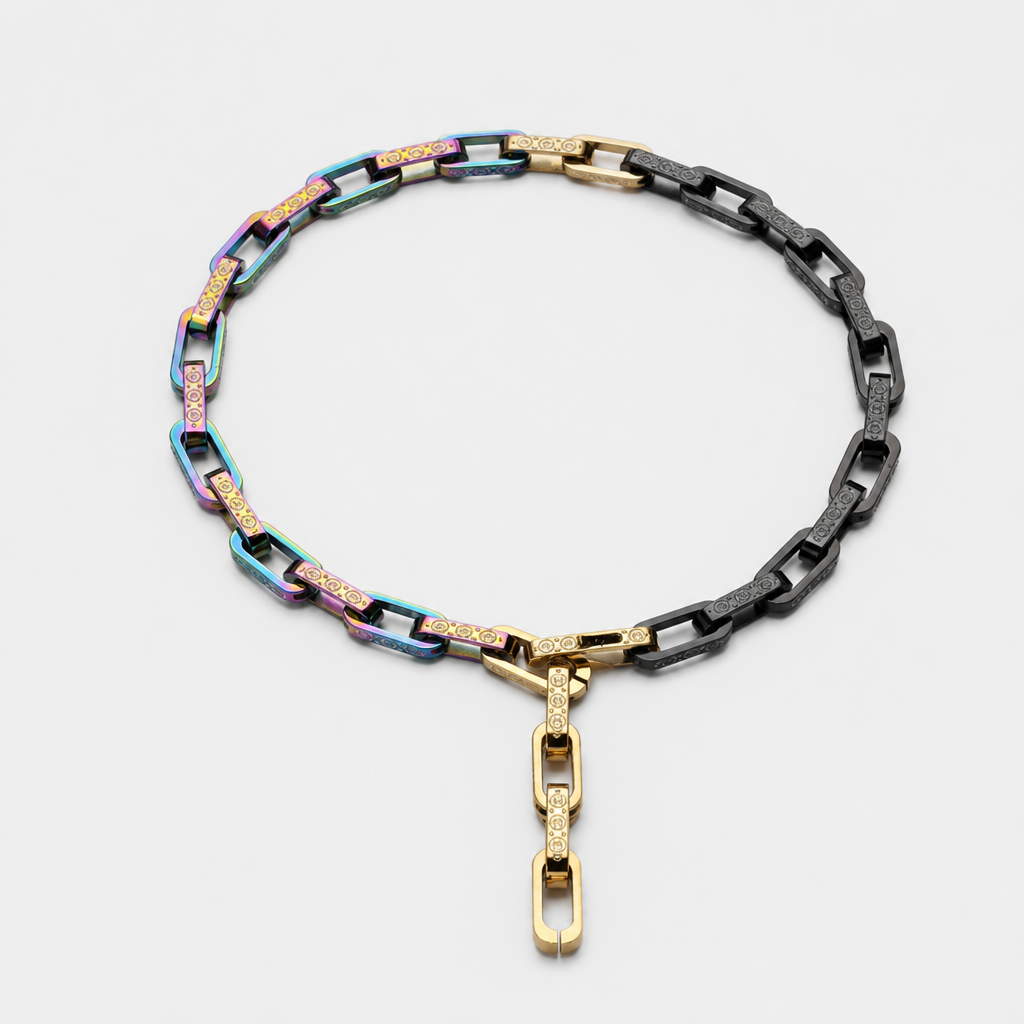 【Ice182】Hologram Link Chain Necklace 全体が分かる商品画像