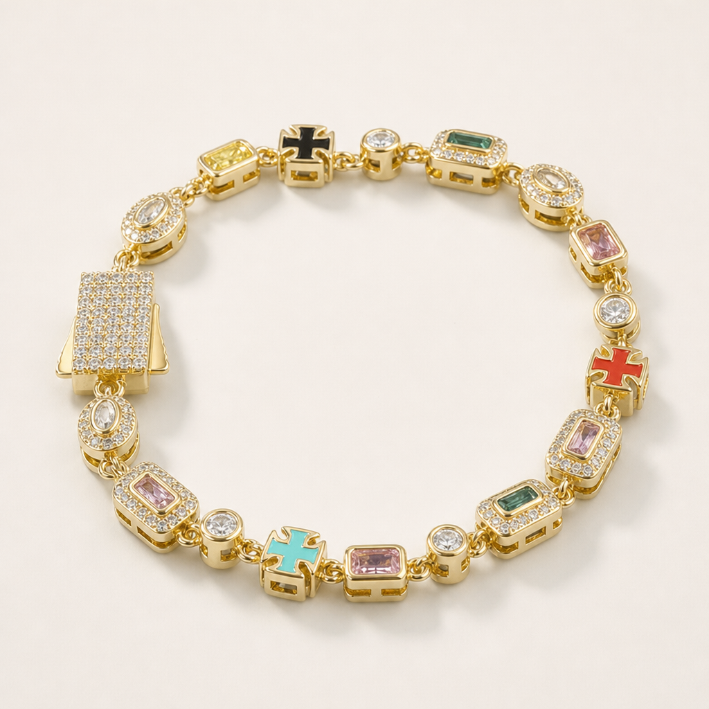 【Ice187】Precious Color Chain Bracelet 全体が分かる商品画像