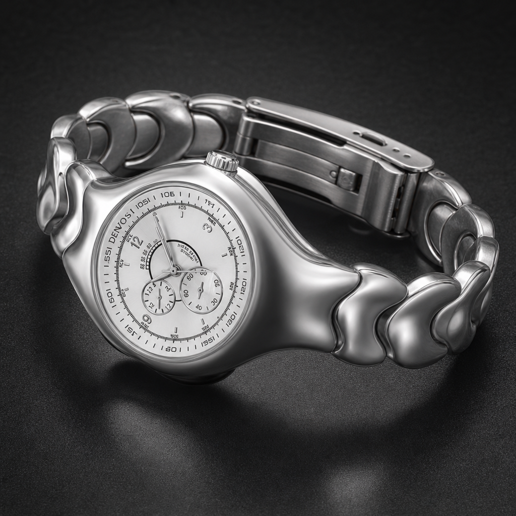 【Ice205】Liquid Helix Watch 石留め・留め具・細部が分かるディテール画像