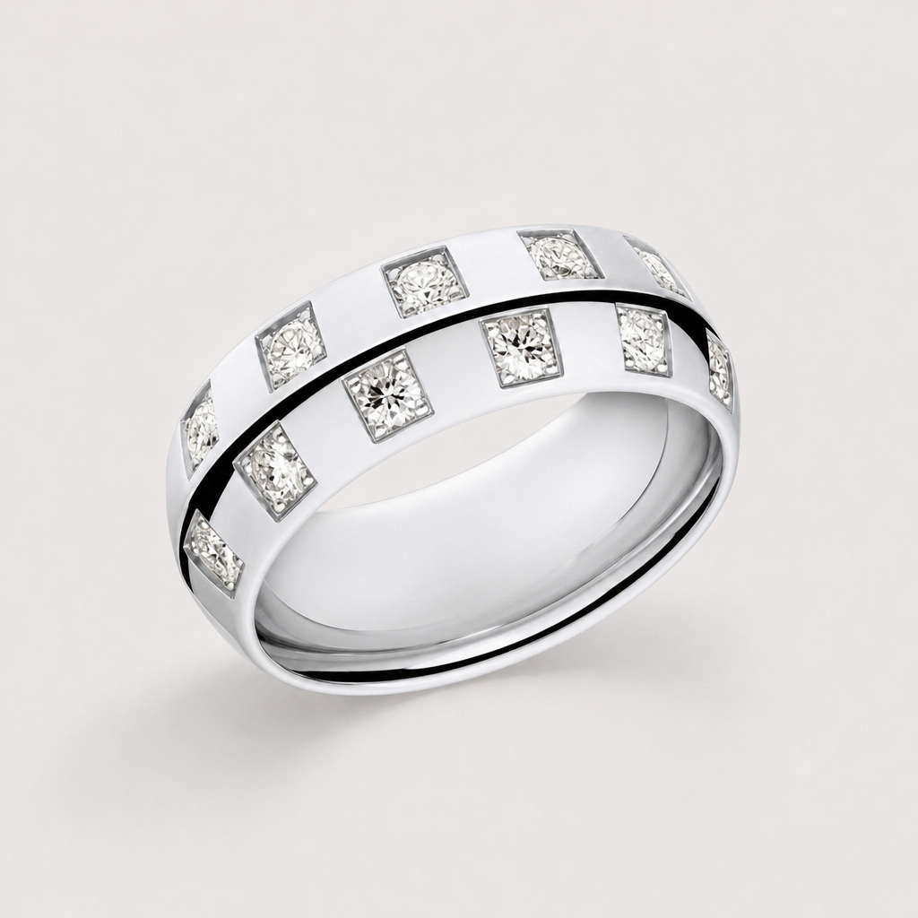 【Ice207】Crown Panel Ring 全体が分かる商品画像