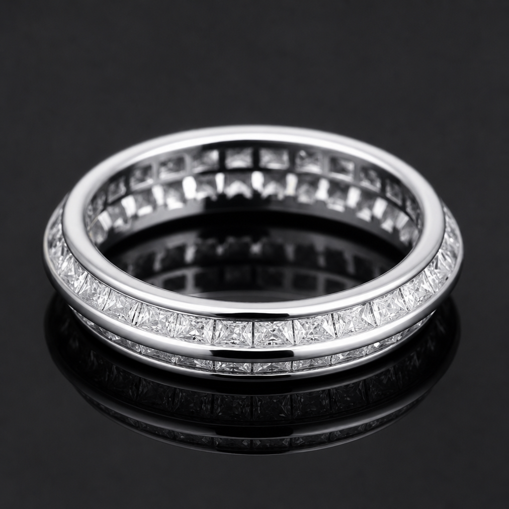 【Ice209】Royal Eternity Ring 石留め・留め具・細部が分かるディテール画像
