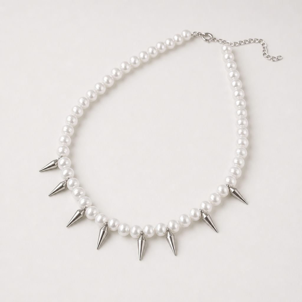 【Ice210】Yzy Thorn Pearl Necklace 全体が分かる商品画像