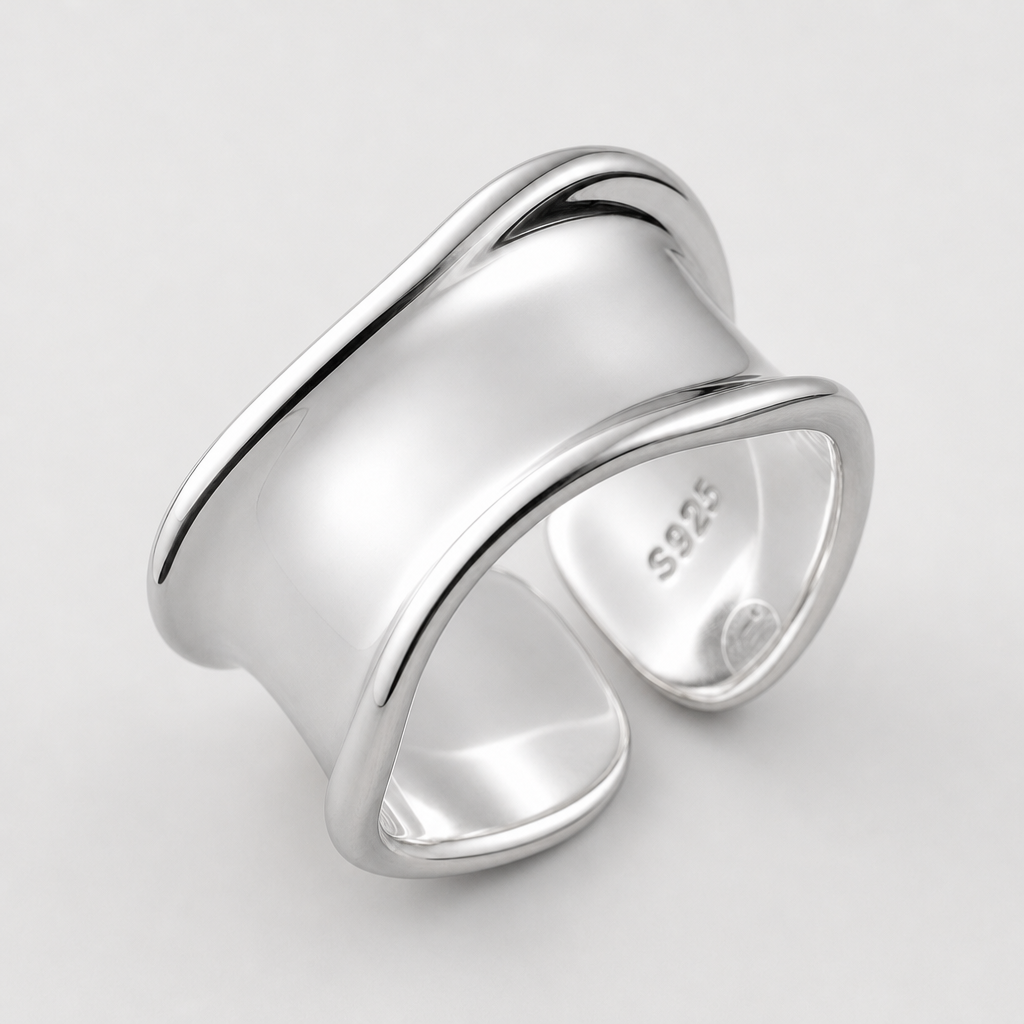【Ice234】Fluid Cuff Ring 全体が分かる商品画像