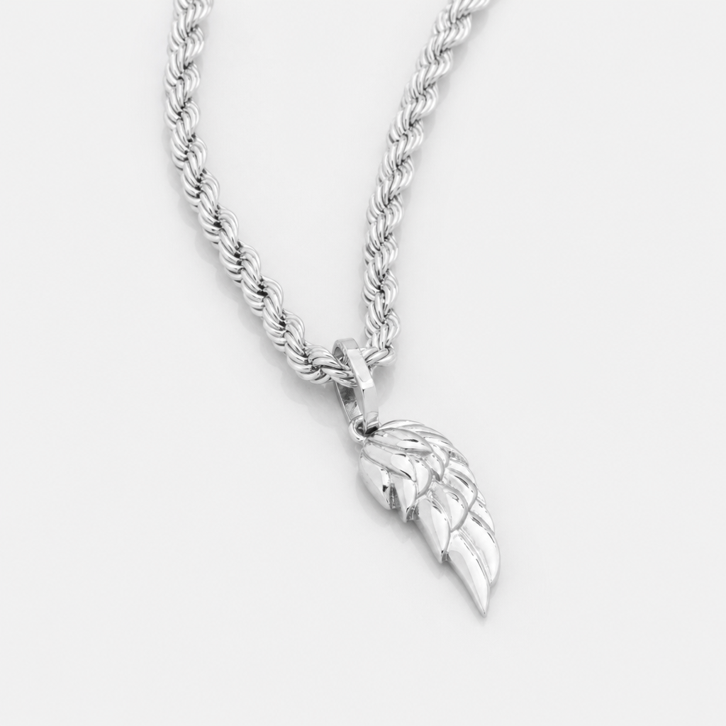 【Ice236】Feather Pendant Necklace 全体が分かる商品画像