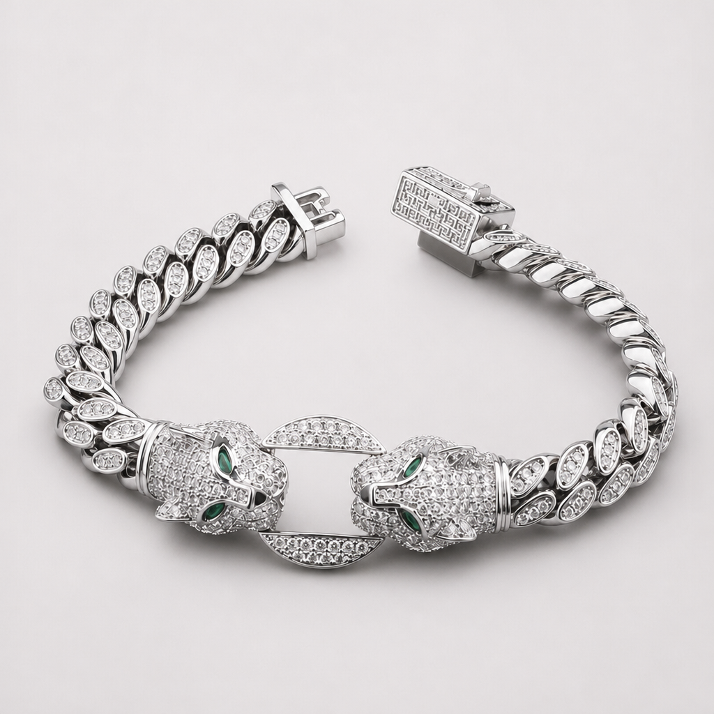 【Ice239】Panther Link Bracelet 全体が分かる商品画像