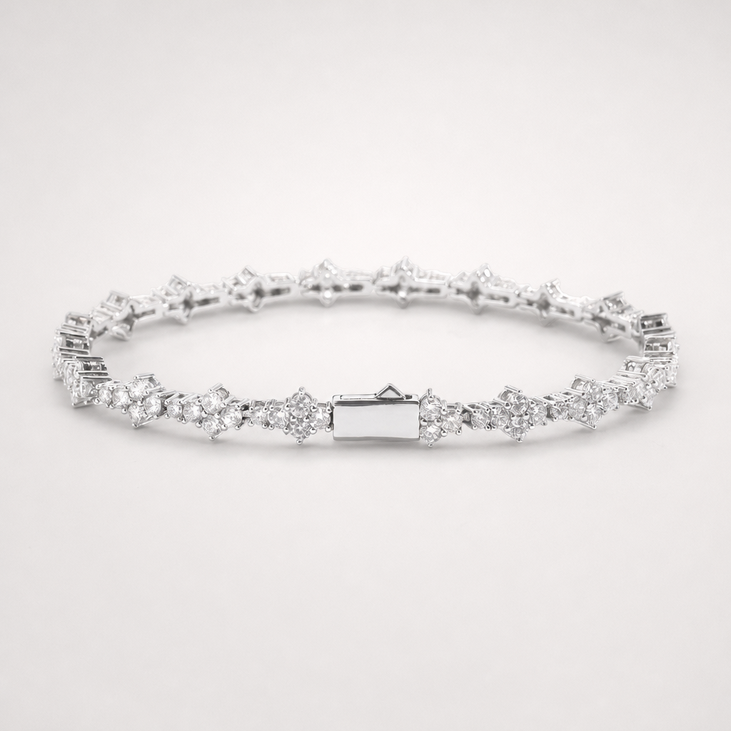 【Ice51】Triple Cut Tennis Chain Bracelet 全体が分かる商品画像