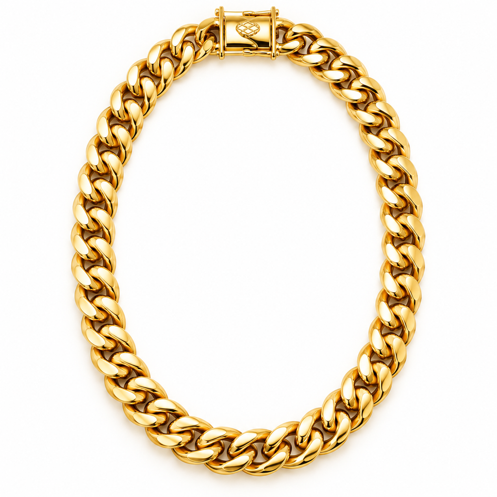 【Ice55】Cuban Link Chain Necklace 全体が分かる商品画像
