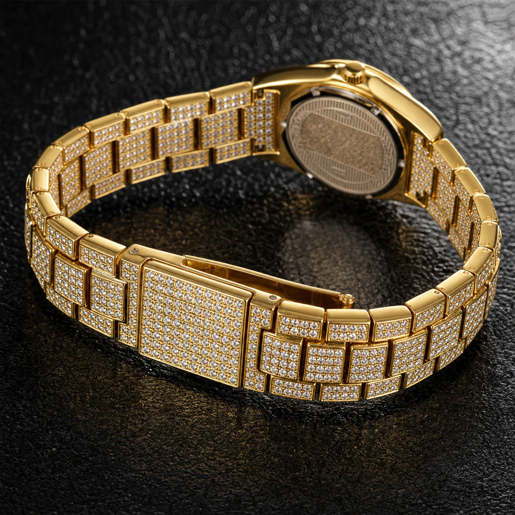 【Ice74】Imperium Luxe Ice Watch 石留め・留め具・細部が分かるディテール画像