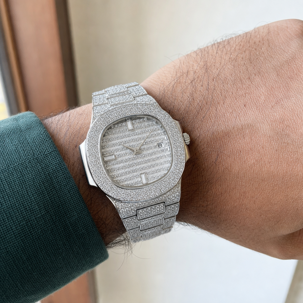 【Ice74】Imperium Luxe Ice Watchを着用した自然なUGC画像