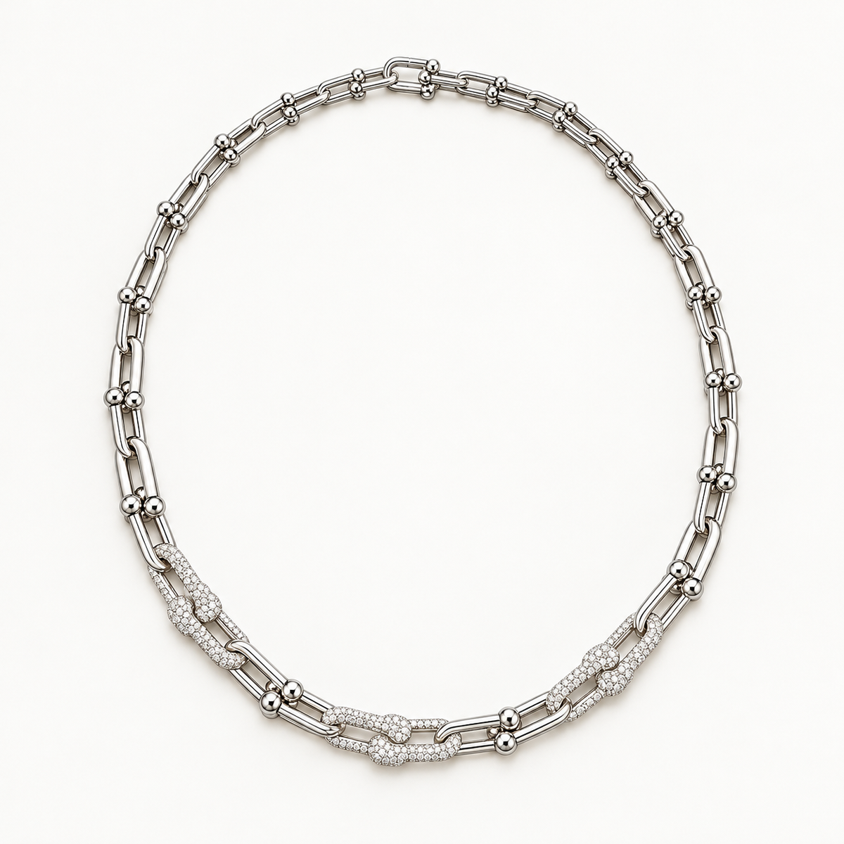 ICE88 Luxury Link Necklaceの全体。シルバーカラーの商品画像