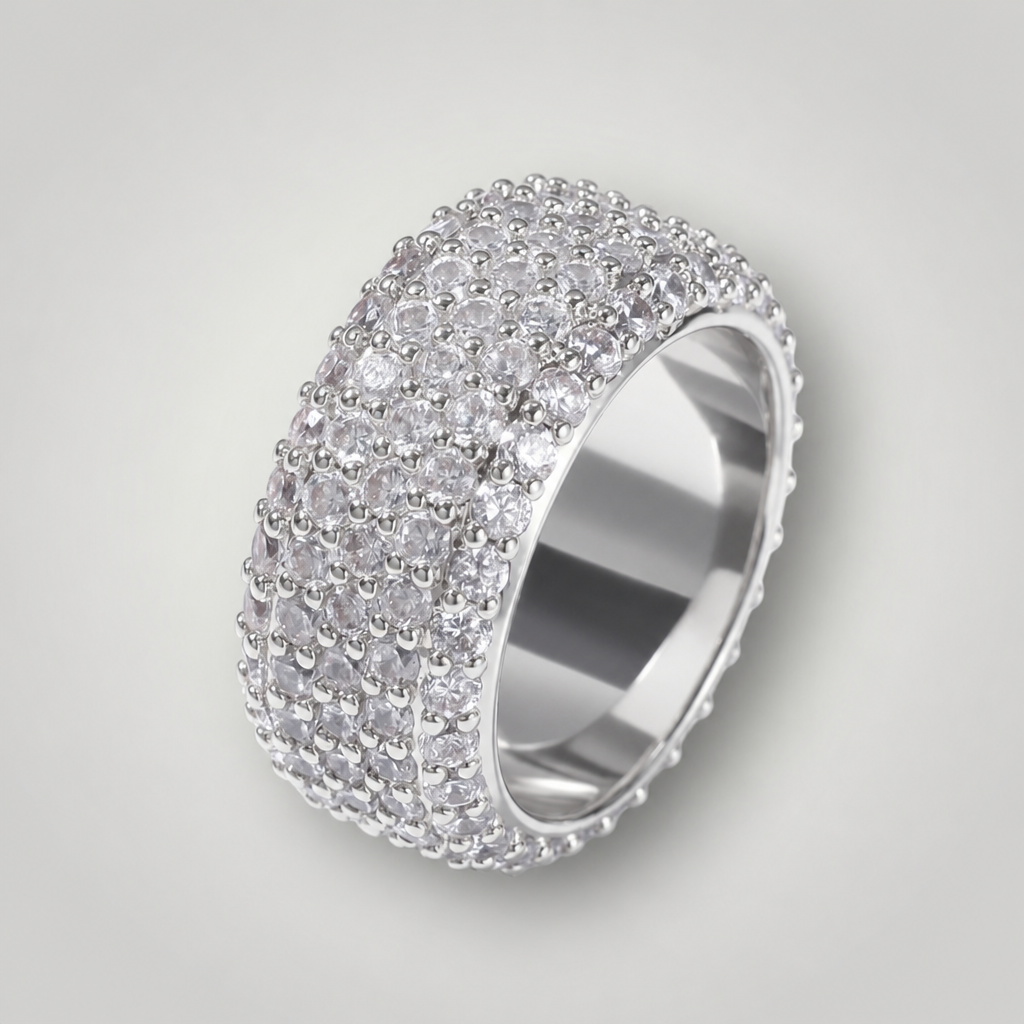 Ice13 Luxury CZ Ring シルバーの全体が分かる商品画像